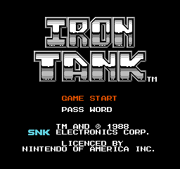 Iron Tank - The Invasion of Normandy Title Screen